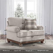 Signature Design by Ashley Stoughton Beige Oversized Chair