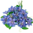 thumbnail image 6 of Northlight Real Touch™ Blue Artificial Lotus Floral Sprays, Set of 6 - 25", 6 of 9
