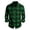 Dark Green, variant on Men's Long Sleeve Button Shirt,Checked Long Sleeve Shirt Vintage Inspired Long Sleeve Top,Smart Casual & Preppy Style | Mens Shirts Long Sleeve