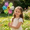 thumbnail image 6 of Handheld Windmill Toy, Colorful Sunflower Wooden Pole Rotating Pinwheel, Vibrant Outdoor Garden Decor, Fun Prop for Kindergarten, Yard, Lawn & k’ids Play Activity Use, 6 of 6