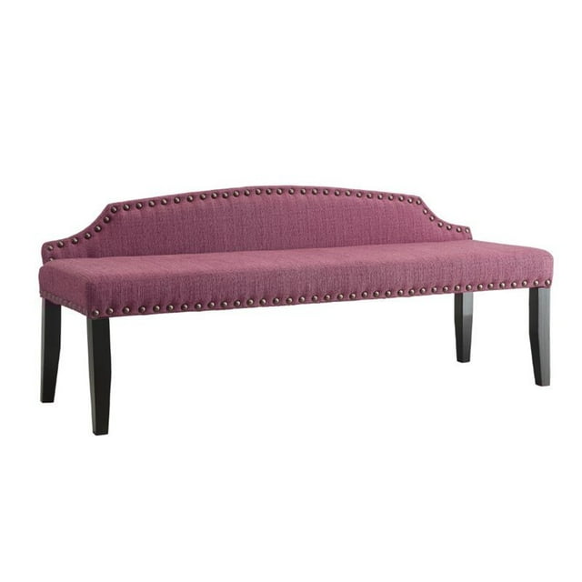 Bowery Hill Banc de Chambre en Tissu en Violet