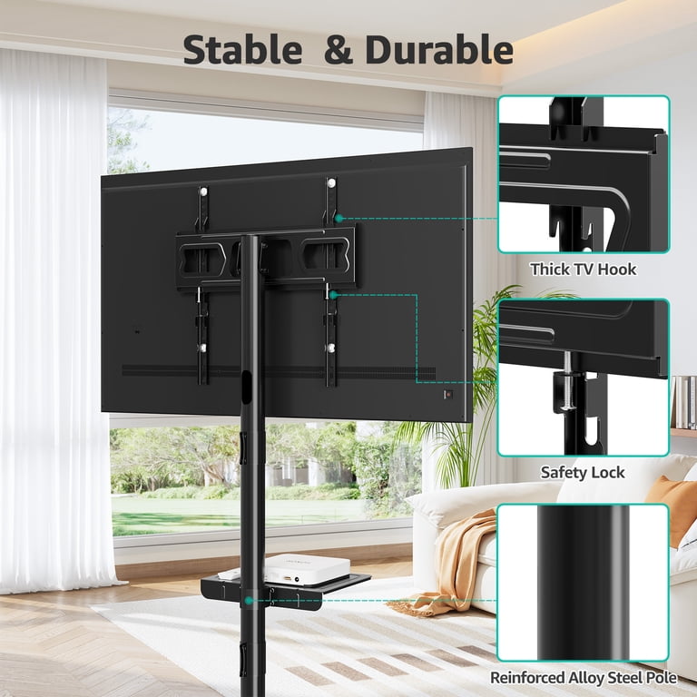 Mount Pro Mobile TV Stand with Wheels for 23-55 inch TVs photo 7