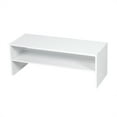 thumbnail image 1 of Costway 3 PCS Stackable Shoe Rack 31-Inch Horizontal Organizer 2-tier StorageShelf White, 1 of 10