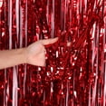 thumbnail image 4 of Christmas Fringe Curtain Festive 6PCS Shimmer Curtain Party Backdrop Curtain, 4 of 10