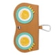 thumbnail image 4 of Funda para gafas de sol con diseño de ojos mareados, cierre a presión, mejor protección, a prueba de arañazos, funda de transporte para viajes en casa, color marrón, 4 of 10