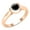 Black Diamond, variant on Collection Round Black Diamond Solitaire Engagement Ring for Women (0.50 ctw, Color Black, Clarity Opaque) in 10K White Gold, Size 5