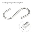 thumbnail image 4 of Uxcell 1.18" S Hooks Long Hanger for Hanging Objects Stainless Steel Silver Tone 16pcs, 4 of 5