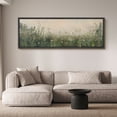 thumbnail image 2 of Large Framed Canvas Print Tranquil Nature Landscape with Wildflowers Wall Art Decorative Ready to Hang Painting for Living room Bedroom - 60"x20" Black Frame, 2 of 9