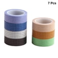 thumbnail image 3 of Miangastore 7pcs Simple DIY Washi Masking Tapes Grid Sticky Paper Tape for Scrapbook Diary Gift Wrapping (Mixed Colors), 3 of 9