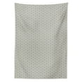 thumbnail image 3 of Ambesonne Geometric Tablecloth Rectangular Table Cover, Rhombus Star Pattern, 60"x90", Ivory and Grey, 3 of 4
