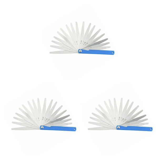 Speravity Calibre de espesores, medidas de longitud, calibre de relleno de 0,02-1mm, herramienta de diseño de trabajo doméstico con cuña de acero de Type1 NO1 Speravity CBP164155
