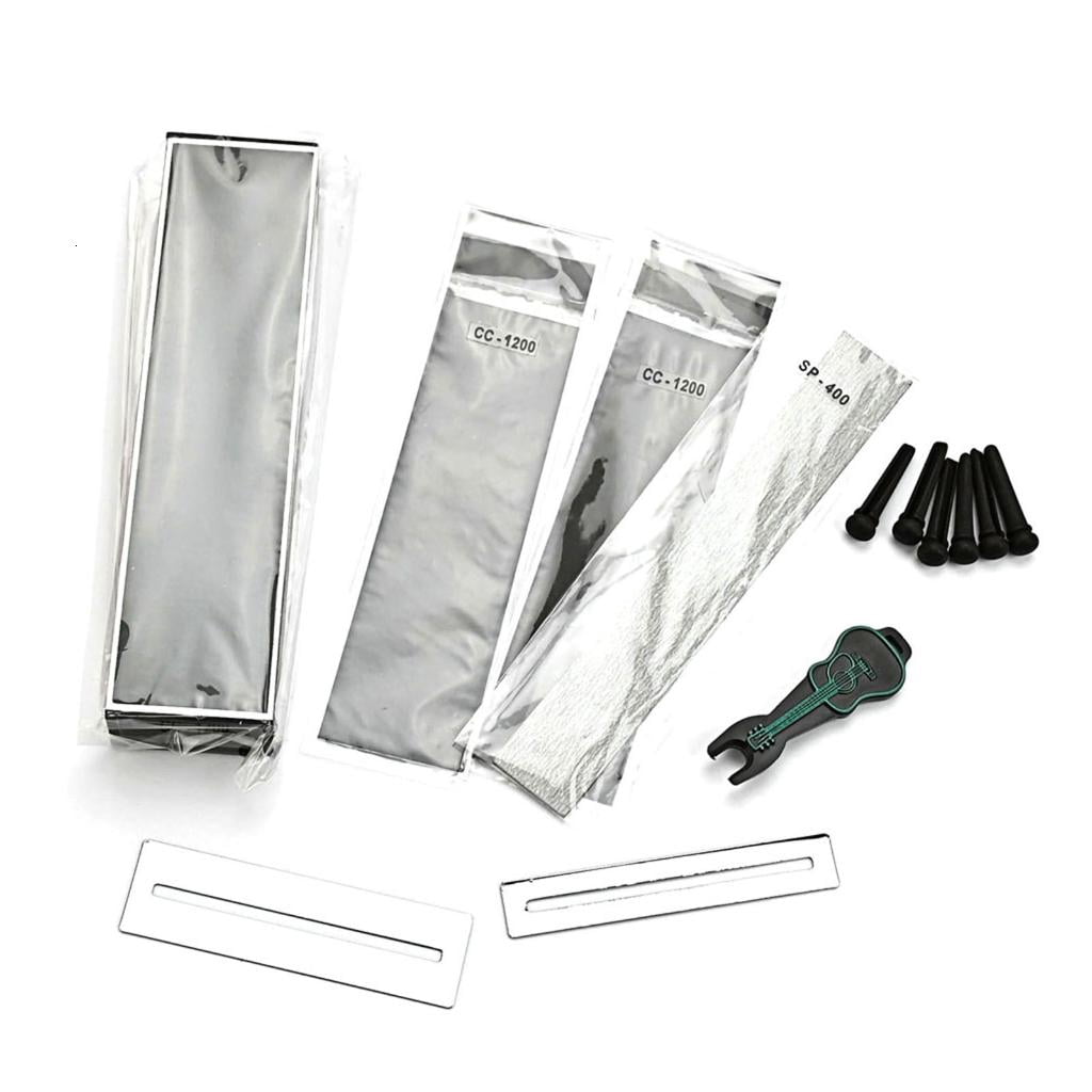 Yihuala Guitar Fret Leveler Beam Leveling , Fingerboard Guard Protector, Sanding Paper Guitar Fingerboard Luthier Tools Set