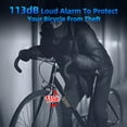 thumbnail image 5 of Zexmte Bicycle Burglar Alarm Wireless Remote Control 113dB Type-C Rechargeable IP65 Waterproof Home Security Bike Accessories Bike Alarm with Remote for Electric Bike Motorcycle Anti-Theft System, 5 of 7