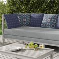 thumbnail image 5 of Foliage Frenzy Indoor/Outdoor Broadcloth Fabric Pillow in Blue 28x28, 5 of 7