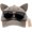 Khaki, variant on Y2K Cat Ear Trucker Hat with Detachable Sunglasses Vintage Washed Baseball Cap Pilot Style UV Protection Snapback