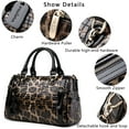 thumbnail image 5 of FEIMINA Leopard Print Handbags ,Genuine Leather Tote Bag For Women, Designer Shoulder,Large Capacity Crossbody Bag, 5 of 11