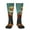 2 Black-2, variant on Western Desert Cactus Bald Eagle print thigh-high socks, crafted for both men and women with a stretchy, high-opaque design perfect for daily wear