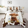 thumbnail image 2 of Erosebridal Kawaii Rustic Cow Comforter Sets, Daisy Floral Comforters & Duvets, Farmhouse Decor, Ultra Soft 2pcs, 2 of 7