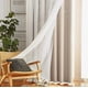 thumbnail image 2 of Cortina Lisa Con Tul Y Diseño Estrella De 100×130 Cm 2 Pzs. Beige, 2 of 4