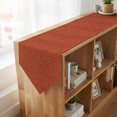 thumbnail image 4 of Rust Red Table Runner Linen Burlap Table Runner 72 Inches Long Rustic Farmhouse Solid Color Dresser Scarves for Kitchen Island Coffee Dining Room Party Wedding Banquet Holiday Decoration 16"x72", 4 of 8