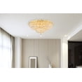 thumbnail image 2 of Tranquil 18 light Gold Flush Mount Clear Royal Cut Crystal, 2 of 7