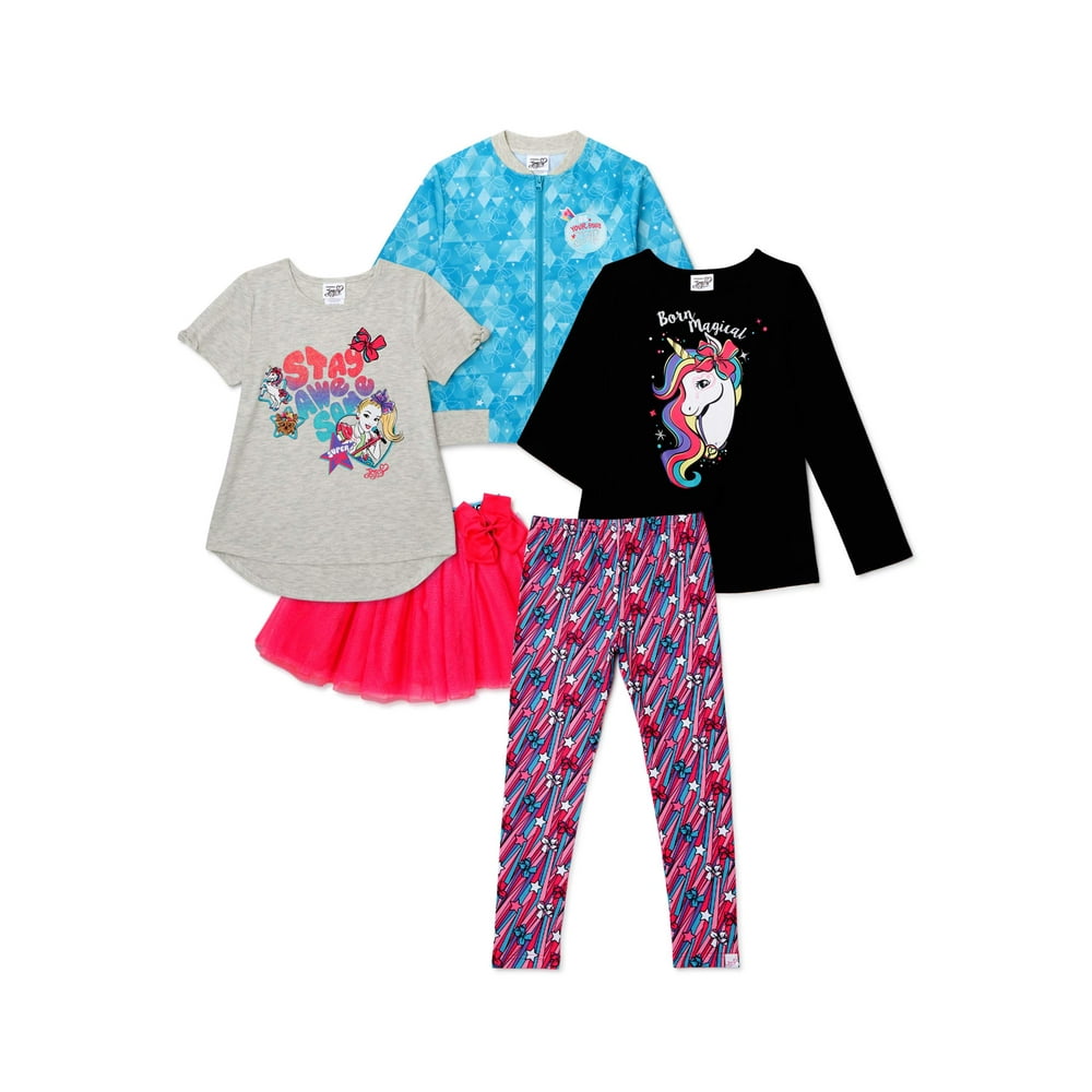 JoJo Siwa - Jojo Siwa Girls Fashion Mix and Match Outfit Set, 5-Piece