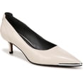 thumbnail image 2 of Franco Sarto Women's Kalsa Kitten Heel Pump Vanilla White Glossy 5.5M, 2 of 5
