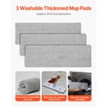 thumbnail image 5 of KFFKFF Mop and Bucket Combo, Suitable for Wet & Dry Cleaning, Mop and Bucket Kit with 3 Reusable Microfiber Pads, Flat Mop with Durable Stainless Steel Handle, Ideal for Hardwood, Tile,Vinyl Cleaning, 5 of 9