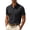 Black, variant on Enjoytime Mens Shirts Short Sleeve Quarter Zip Stand Collar Tops Solid Color Lightweight Casual Golf Shirts