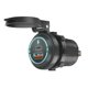 thumbnail image 5 of Toma de corriente,Enchufe de cargador USB dual PD tipo C y QC 3.0,Adaptador de toma de corriente modificado DC 12V 24V,Salida USB de carga rápida con pantalla LED,Cargador USB resistente al, 5 of 9