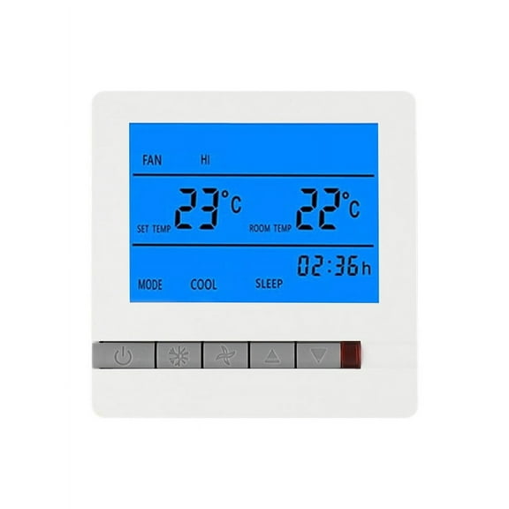 Digital Thermostat Intelligent Control Panel Air Conditioner Lcd Displaytemperature Controller Lcd Display Non-Programmable Ther