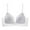 White, variant on Bras for Women Wireless Seamless Triangle Bra, Pullover Everyday Lingerie with Thin Straps, Nude White Green Black