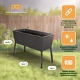thumbnail image 2 of Polymer Outdoor Products Large Raised Garden Bed, 19.5 in L x 44.5 in W x 29.75 in H, 2 of 5