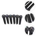 ITSELFER 6 Pcs Guitar Bridge Pin Replacement Wooden String Stud With