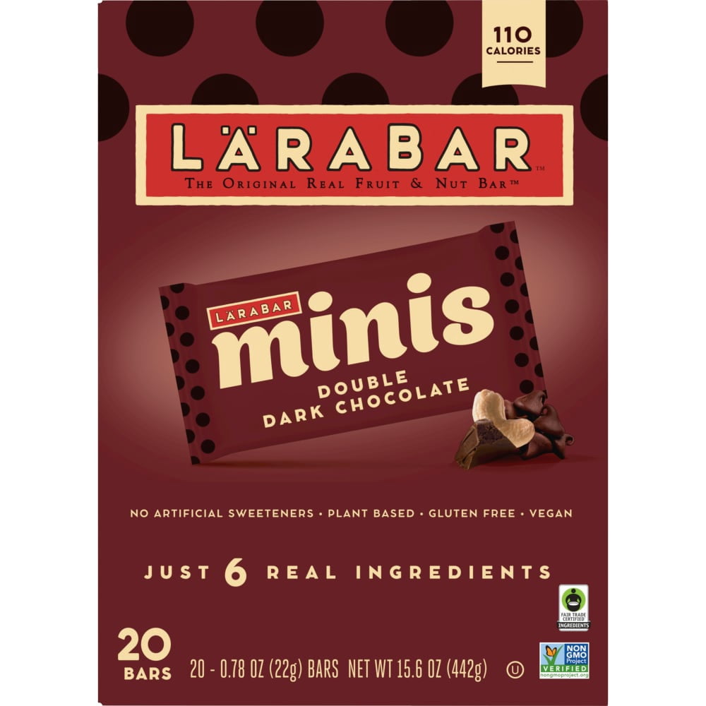 Larabar Minis Double Dark Chocolate Nut bars 20 ct / 0.78 oz - 5 Pack