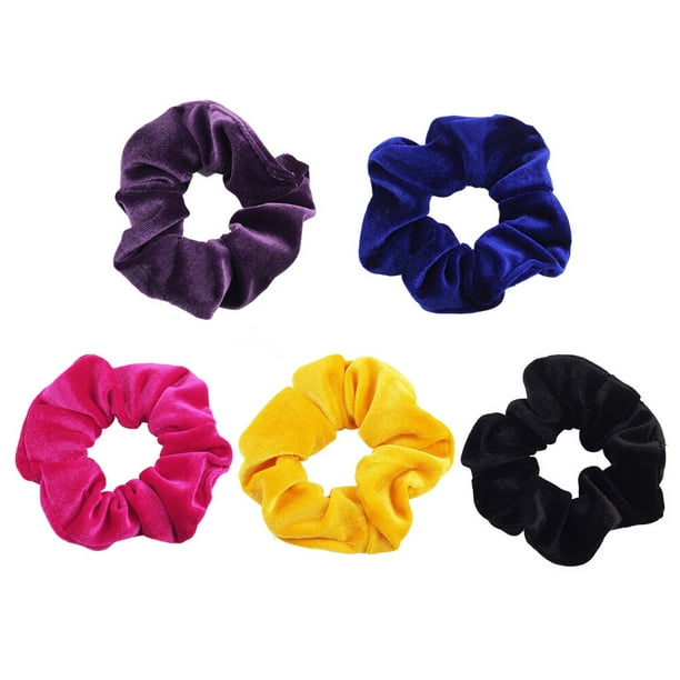 5 gomas elásticas para el pelo, coleteros, accesorios para el cabello para mujeres y niñas.