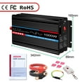 thumbnail image 3 of JIGUUN Pure Sine Wave Inverter 1000 Watt, DC 12V to AC 120V Power Converter with 4 AC Outlets&USB, Remote Control Inverter for Outdoor, Camping, RV, Home Backup Power, 3 of 12