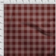 thumbnail image 3 of oneOone Cotton Poplin Maroon Fabric Gingham Check Sewing Fabric By The Yard Printed Diy Clothing Sewing Supplies 56 Inches Wide, 3 of 4