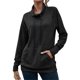 thumbnail image 1 of Worallymy - Sudadera de punto con cuello alto y manga larga a rayas para mujer con cordón Worallymy JD735906133, 1 of 6