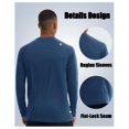 thumbnail image 2 of Men's UV Protection UPF 50+ Long Sleeve T-Shirt Work Fishing Swimming Shirt Rash Guard Top, 2 of 5