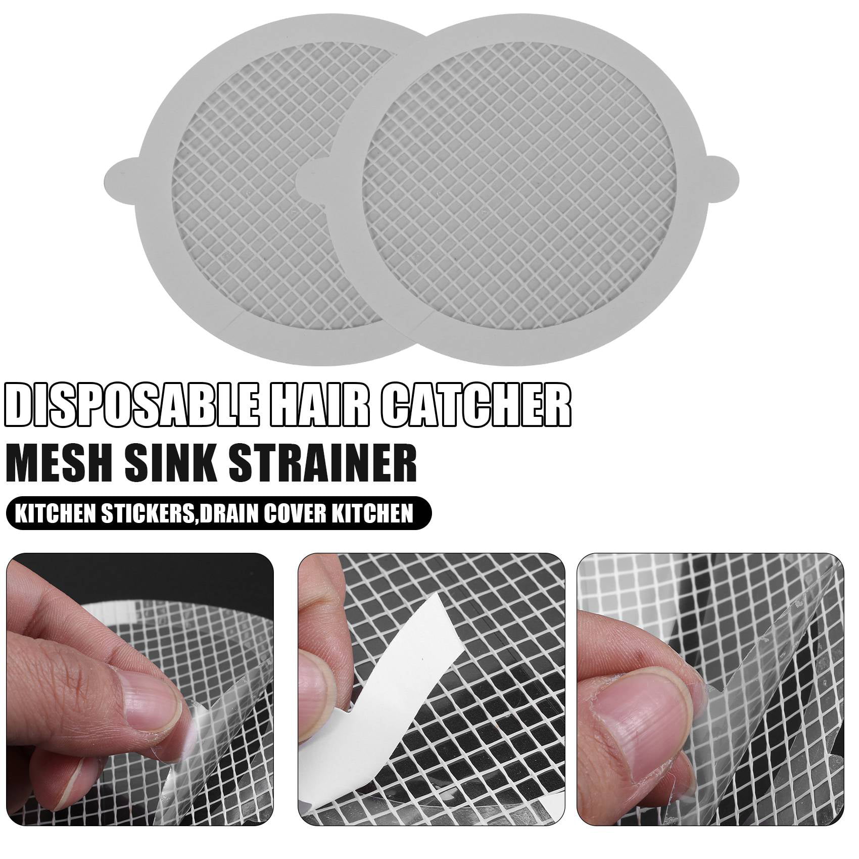 50 Packs Disposable Hair Catchers For Shower Drain Hair Catcher Large Mesh  Stickers Shower Drain Covers Bathroom Catchers Drain Protector Shower Drain  Hair Catcher For Bathroom Bathtub Kitchen - Home & Kitchen 