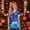 Blue #040, variant on Women's Halloween Scrub Tops Bat Skeleton Print V-Neck Casual Holiday Scrubs Top Pumpkin Graphic Short Sleeve Fall Medical Scrub Shirts with Pockets L