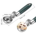 thumbnail image 2 of Cuchara para Helado Uxcell con Gatillo, Cuchara de Porción de Galleta de Acero Inoxidable con Gatillo de Pulgar, Verde, 2 of 6