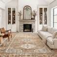 thumbnail image 2 of vfytbgnhj 8X10 Area Rugs for Living Room Bedroom Dining Room  Machine Washable Rug Floor Cover  Print Vintage Aesthetic Carpet  Low Pile Area Rug with Non Slip Rubber Backing  Blue, 2 of 7