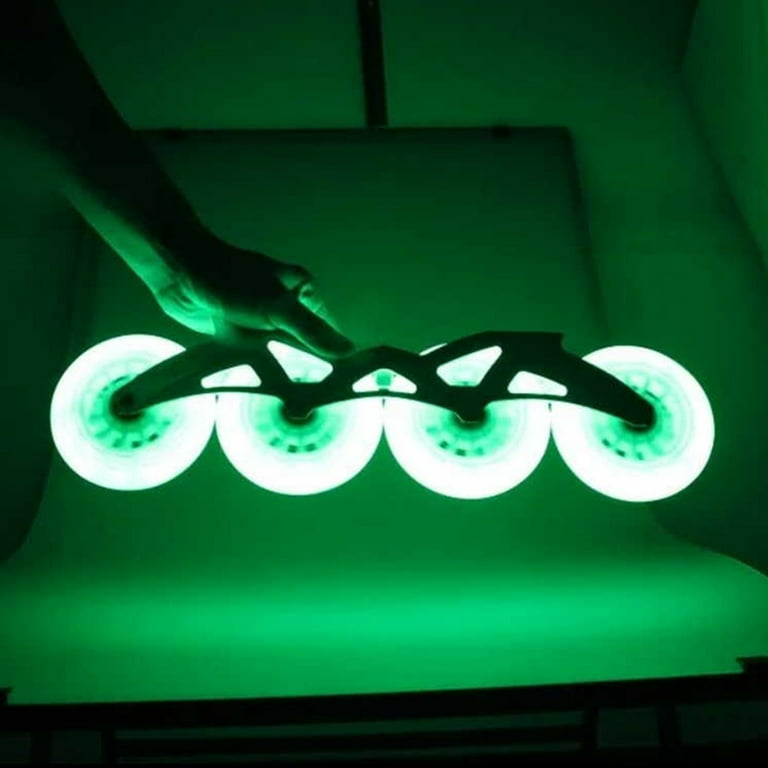 Yoone 2Pcs 80/76/72mm In-line Speed Skate Skating LED Light