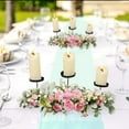 thumbnail image 3 of Artificial Simulation Peony Table Candelabra Flower Wedding Party Table Centerpieces Fascia Artificial Peony Flower Table Candle Centerpiece – Pink, 3 of 5