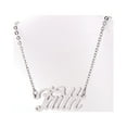 thumbnail image 2 of Faith Name Plate Word Necklace Stainless Steel Jewelry Valentine Gift, 2 of 3