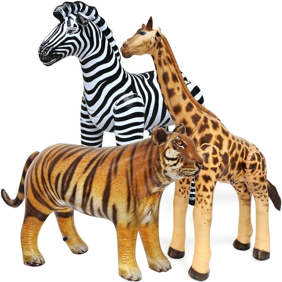 Jet Creations Yard Inflatable, Giraffe, Zebra, Tiger, 225-40"
