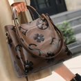 thumbnail image 3 of SPEKSEE Bucket Bag PU Leather Embossed Handbag Large Capacity Shoulder Bag Top Handle Crossbody Bag for Women Work Shopping Travel, 3 of 18