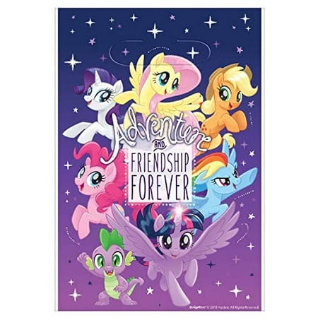 My Little Pony Party Supplies, Deluxe Rainbow Headband,8 count
